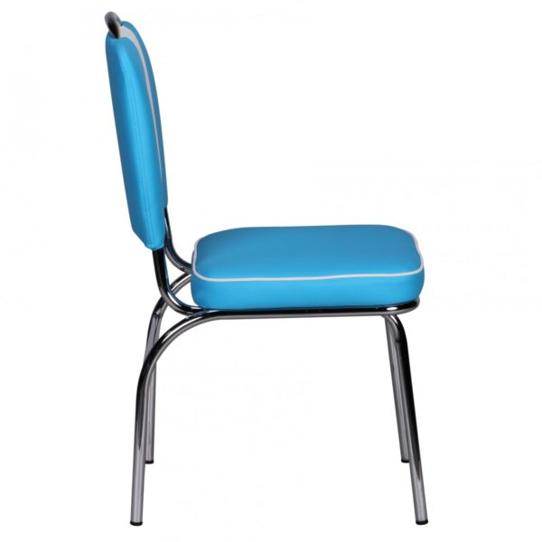 Elvis American Diner 50S Retro Dining Chair Color Blue White 39207 Wohnling Esszimmerstuhl Paul Diner Blau Wl1 4