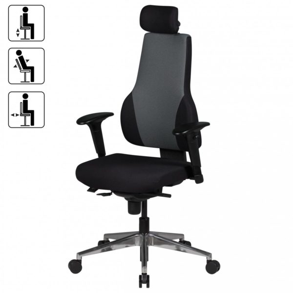 Office Chair Qentin Black / Gray 40174 Amstyle Chefsessel Qentin Spm1 272 Spm1 272 2