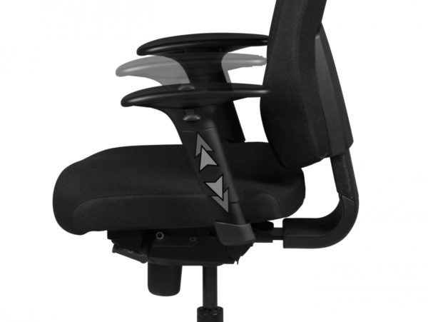 Desk Ergonomic Chair Darius Boss 40181 Amstyle Chefsessel Darius Stoffbezug Schwar 2