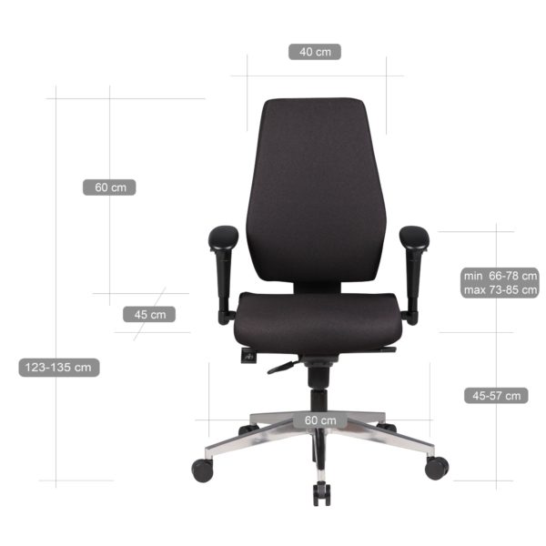 Desk Ergonomic Chair Darius Boss 40182 Amstyle Buerostuhl Darius Mit Stoff Bezug I 2