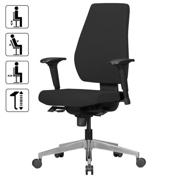 Desk Ergonomic Chair Darius Boss 40182 Amstyle Buerostuhl Darius Mit Stoff Bezug I 4