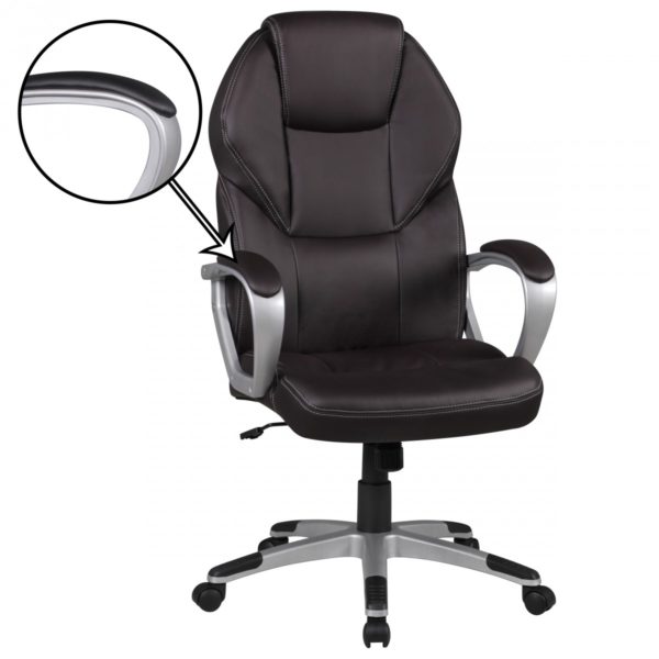 Boss Desk Ergonomic Chair Detroit Brown X-Xl Executive 40248 Amstyle Chefsessel Detroit Kunstleder Braun 6