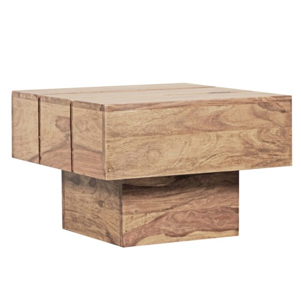 Table Hardwood Acacia Coffee Table 44 X 44 X 30 Cm Coffee Table Solid Wide Cube Square 40326 Wohnling Beistelltisch Sira Massivholz Akaz 6