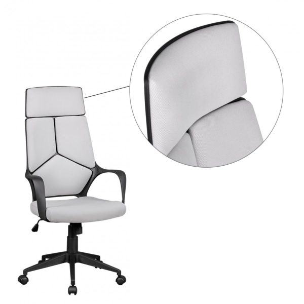 Desk Ergonomic Chair 40544 Amstyle Buerostuhl Techline Hellgrau Spm1 332