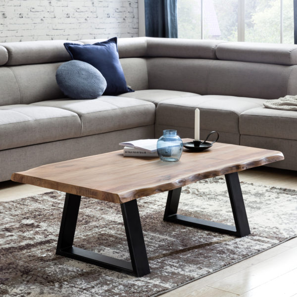 Coffee Table In Solid Wood Acacia 40889 Wohnling Couchtisch Gaya Aus Massivholz Akazi