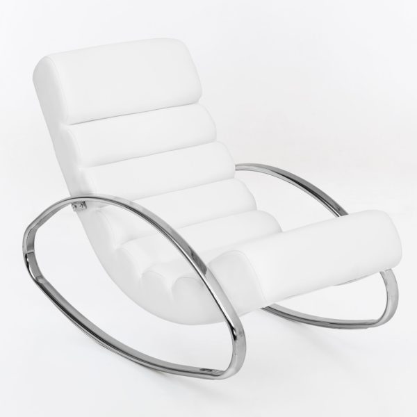 Relaxliege Sessel Fernsehsessel Farbe Weiß Relaxsessel Design Schaukelstuhl Wippstuhl Modern 40919 Wohnling Relaxliege Sessel Fernsehsessel Fa 4