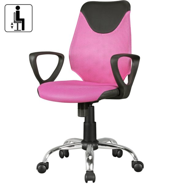 Children'S Ergonomic Chair Kika For Children From 4 With Backrest 41608 Amstyle Kinderdrehstuhl Kika Pink Schwarz S 2