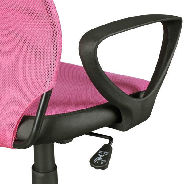 Children'S Ergonomic Chair Kika For Children From 4 With Backrest 41608 Amstyle Kinderdrehstuhl Kika Pink Schwarz S 6