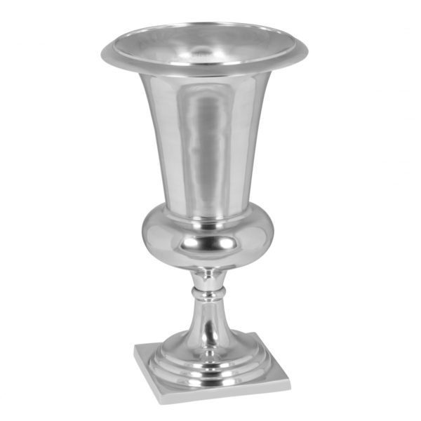 Deko Vase Groß Pokal Aluminium Modern Mit 1 Öffnung In Silber 41629 Wohnling Vase Pokal Wl1 878 Wl1 878