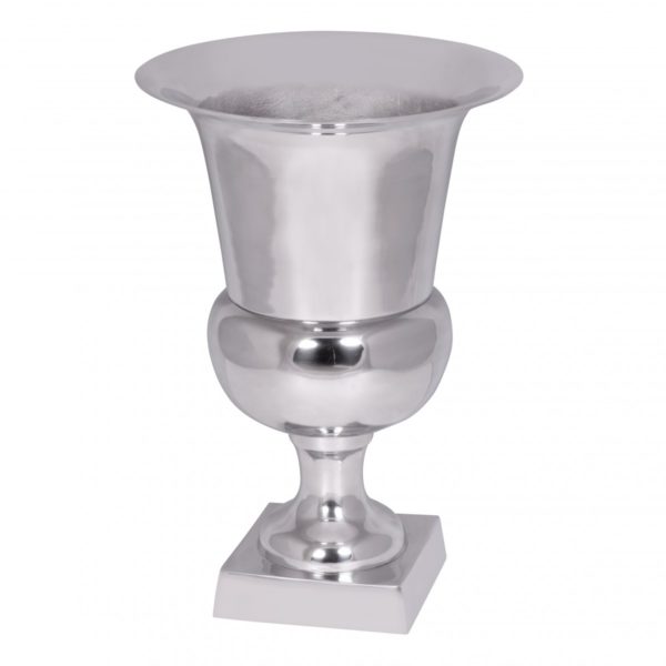 Vase 47 X 32 Cm Cup Xl Deco Vase Goblet Aluminum - Decoration Vase Silver Planting Cup 41674 Wohnling Deko Blumenvase Pokal Xl Wl1 923 W 2
