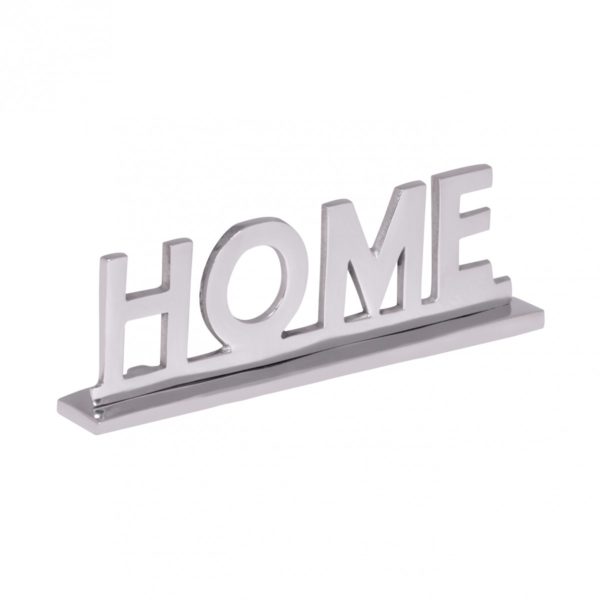 Home Deko Schriftzug Design Wohnzimmer Ess-Tisch- Dekoration Wohnung Alu Aluminium Wohndeko Silber 22 Cm 41681 Wohnling Deko Skulptur Home Wl1 930 Wl1 930 2