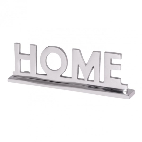 Home Deko Schriftzug Design Wohnzimmer Ess-Tisch- Dekoration Wohnung Alu Aluminium Wohndeko Silber 22 Cm 41681 Wohnling Deko Skulptur Home Wl1 930 Wl1 930 5