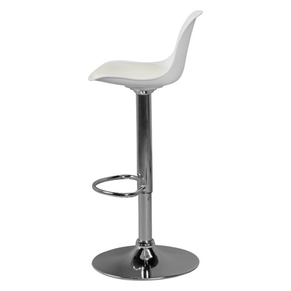 Corsica   Design Bar Stool With Backrest 42067 Amstyle Korsika Barhocker Kunstleder Weis 4
