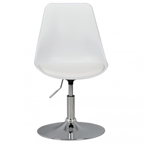 Corsica   Swivel Stool With Backrest 42070 Amstyle Drehsessel Korsika Weiss Spm2 005 S 2