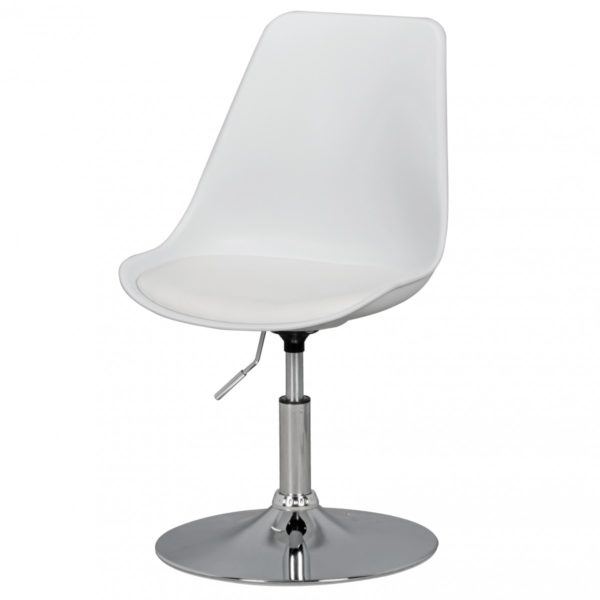 Corsica   Swivel Stool With Backrest 42070 Amstyle Drehsessel Korsika Weiss Spm2 005 S 3
