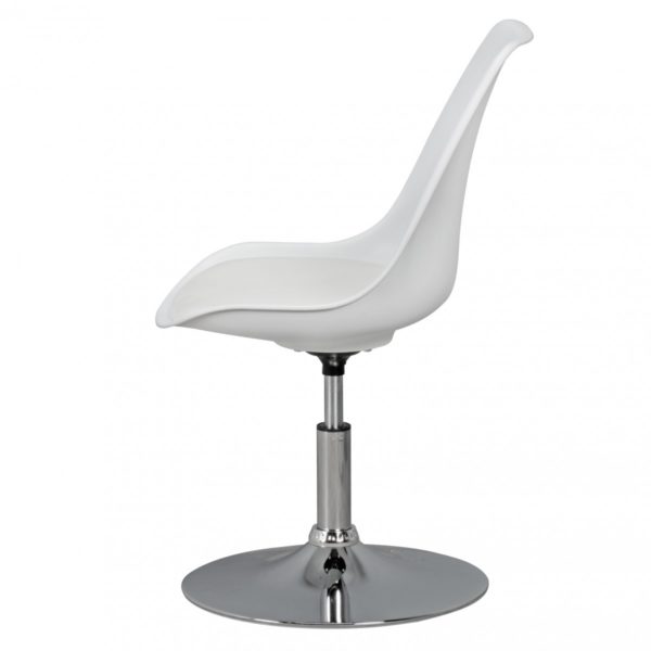 Corsica   Swivel Stool With Backrest 42070 Amstyle Drehsessel Korsika Weiss Spm2 005 S 4
