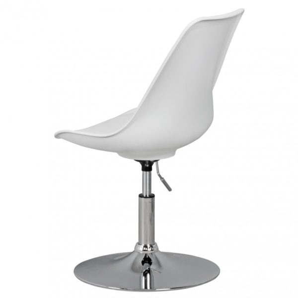 Corsica   Swivel Stool With Backrest 42070 Amstyle Drehsessel Korsika Weiss Spm2 005 S 5