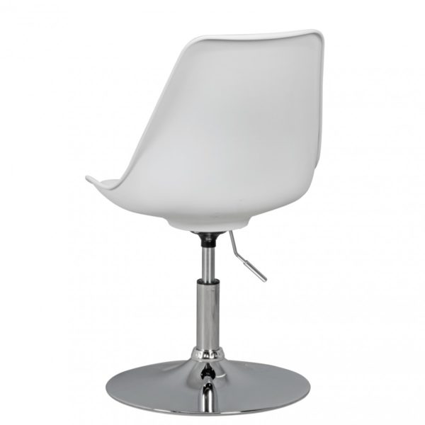 Corsica   Swivel Stool With Backrest 42070 Amstyle Drehsessel Korsika Weiss Spm2 005 S 6