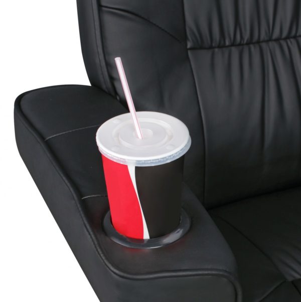 Ergonomic Comfort Duo - Relax. Tv Chair With Cup Holders Leatherette Black 42656 Amstyle Comfort Duo Schwarz Sessel Stuhl 5