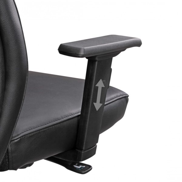 Office Chair Porto Genuine Leather Black Ergonomic With Headrest 42835 Amstyle Spm1 800 Spm1 800