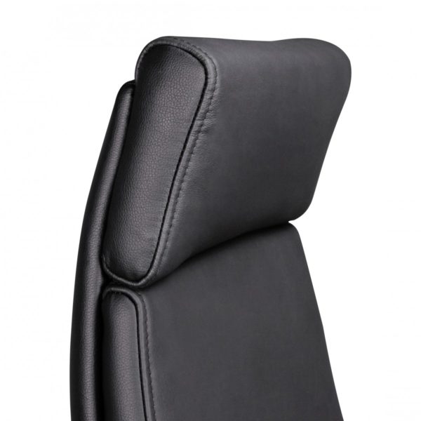 Office Chair Porto Genuine Leather Black Ergonomic With Headrest 42835 Amstyle Spm1 800 Spm1 800 5