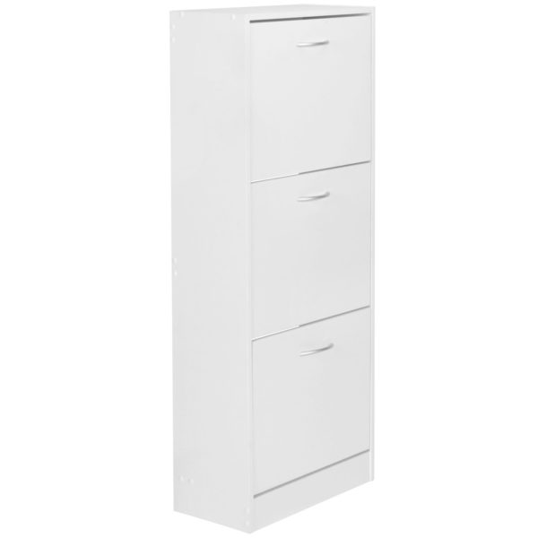 Locker With 3 Compartments For The Flap Shoe Box 125 Cm Shoe Rack For 18 Pairs Of Shoes Dresser Shoe Tipper Modern 43446 Wohnling Schuhschrank 3 Faecher Wl5 035 Wl5 5