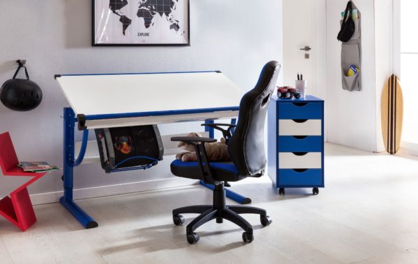 Children'S Ergonomic Desk Chair Speedy 43594 Amstyle Kinderschreibtischstuhl Speedy Blau