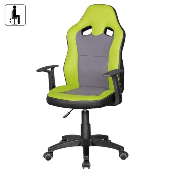 Children'S Ergonomic Desk Chair Speedy 43595 Amstyle Schreibtischstuhl Speedy Gruen Grau 2