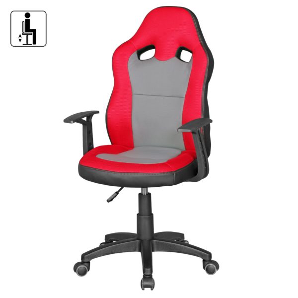 Children'S Ergonomic Desk Chair Speedy 43596 Amstyle Schreibtischstuhl Speedy Rot Grau S 2