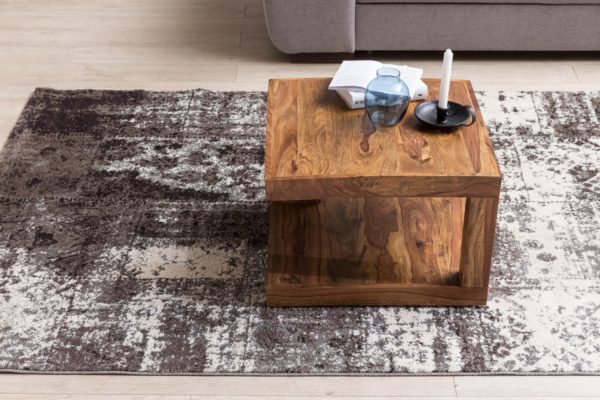 Coffee Table Solid Wood Sheesham, Side Table 58 Cm / Wooden Table /Cottage Living Room 43613 Wohnling Couchtisch Mumbai Massivholz Shees 6