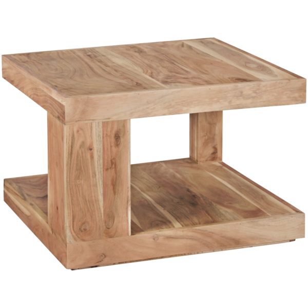 Coffee Table Solid Wood Acacia/ Side Table 58 Cm /Wooden Table /Cottage Living Room /Table Natural Product 43614 Wohnling Couchtisch Mumbai Massivholz Akazi 4
