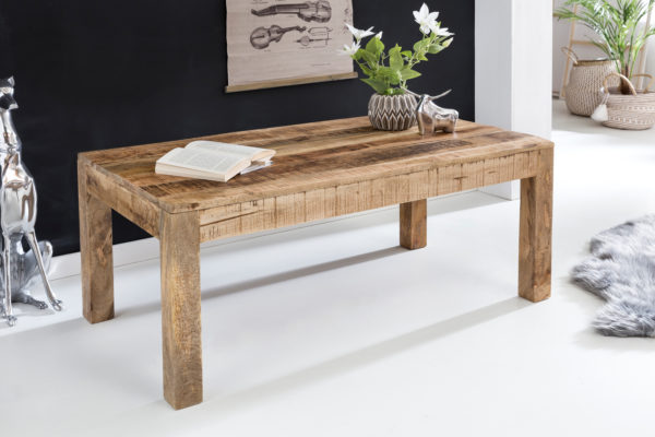 Table Rustica 110 X 60 X 47 Cm Massive Wood Mango Natur 43700 Wohnling Couchtisch Rustica 110X60X47Cm Wl5 1