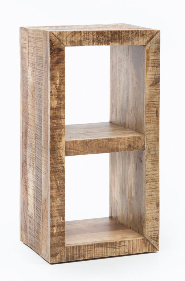 Floor Rustica Solid Wood Mango 90 X 45 X 35 Cm 2 Floors Design Wooden Shelf Nature 43703 Wohnling Standregal Rustica 45X35X90Cm Wl5 4