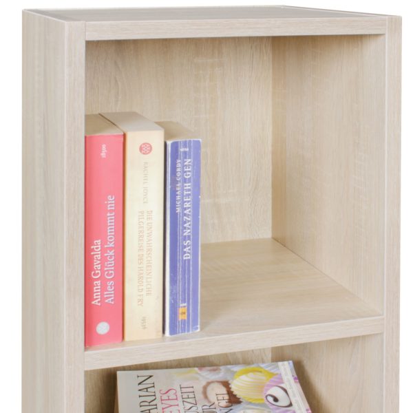 Shelf Klara Sonoma For Books 2 Compartments Mdf Wood 44716 Wohnling Standregal Klara Sonoma 4