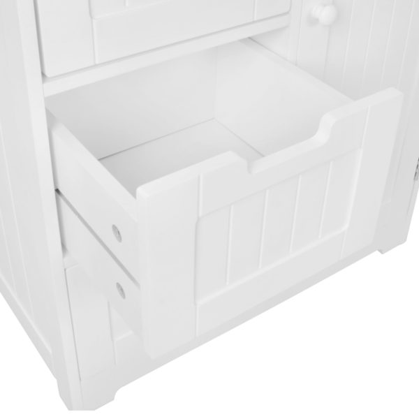 Design Bathroom Cabinet Luis Country Style Mdf Wood 65 X 83 X 30 Cm White 44724 Wohnling Badschrank Luis Mdf Weiss Mit 4 Sc 5