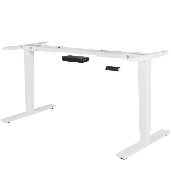 Electrically Height-Adjustable Table White With 2 Powerful Motors (Up To 120Kg) And Memory Function 45397 Amstyle Elektrisch Hoehenverstellbares Ti 1