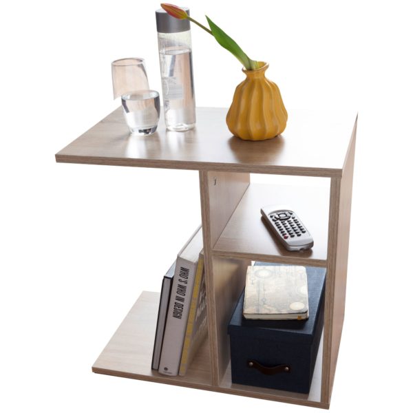 Side Table Milo 50X50X30 Cm Wood Sonoma Design Side Table Sofa 45972 Wohnling Beistelltisch 50X30X50 Cm Sonoma Wl5