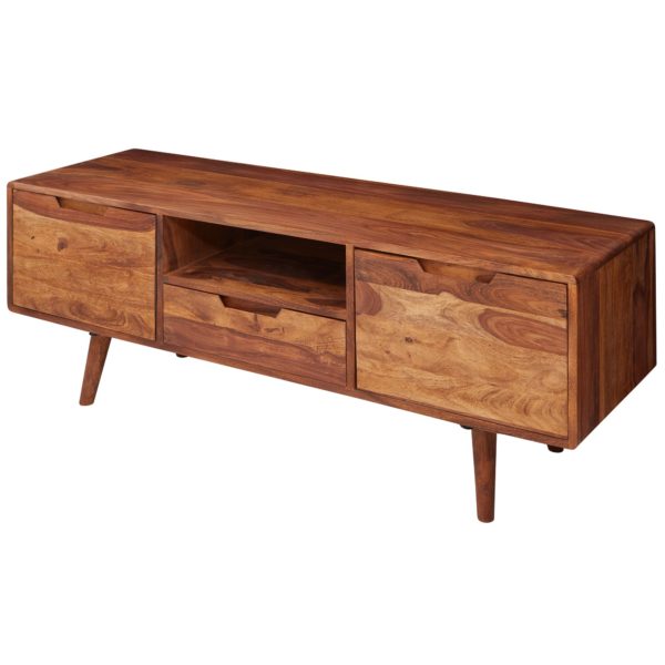 Hifi Lowboard Amana Sheesham Solid Wood Country Tv Dresser 135X51X45Cm 47221 Wohnling Lowboard 135X45X51 Cm Sheesham Wl5 6