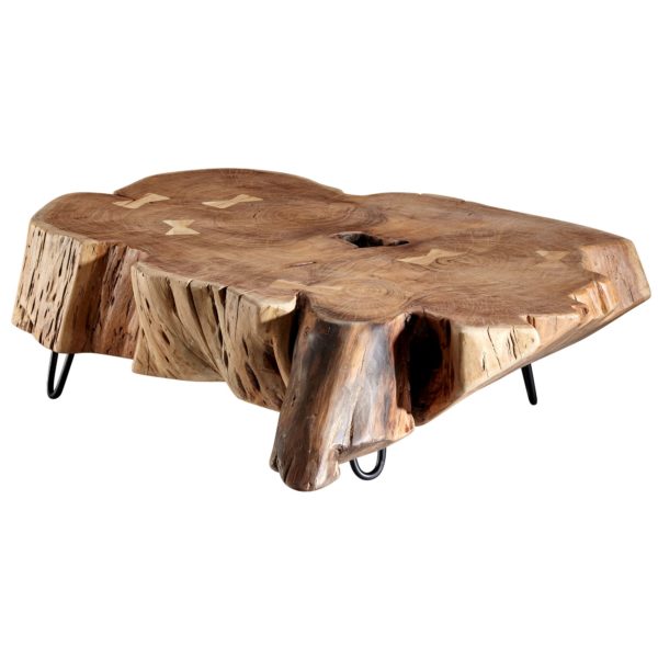 Coffee Table Nakur 104X30X69 Cm Acacia Solid Wood Design Coffee Table 47275 Wohnling Couchtisch 90X90X30 Cm Akazie Wl5 7