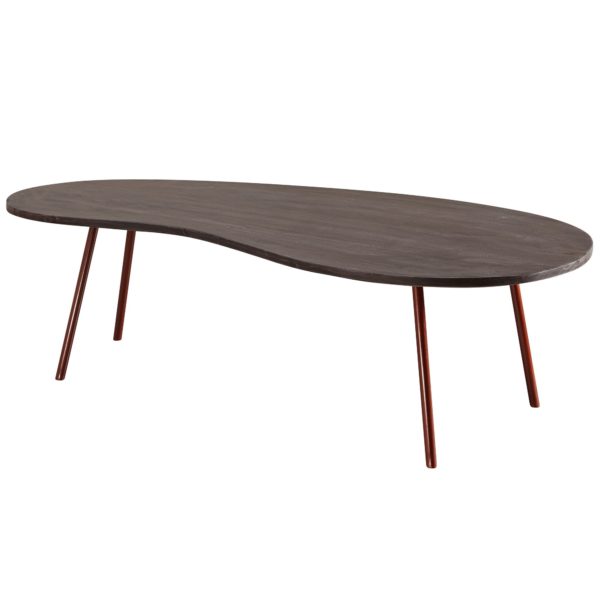 Design Coffee Table Jai 122X34,5X63 Cm Acacia With Metal Legs Copper 47309 Wohnling Couchtisch 122X53X36 Cm Akazie Gra 7