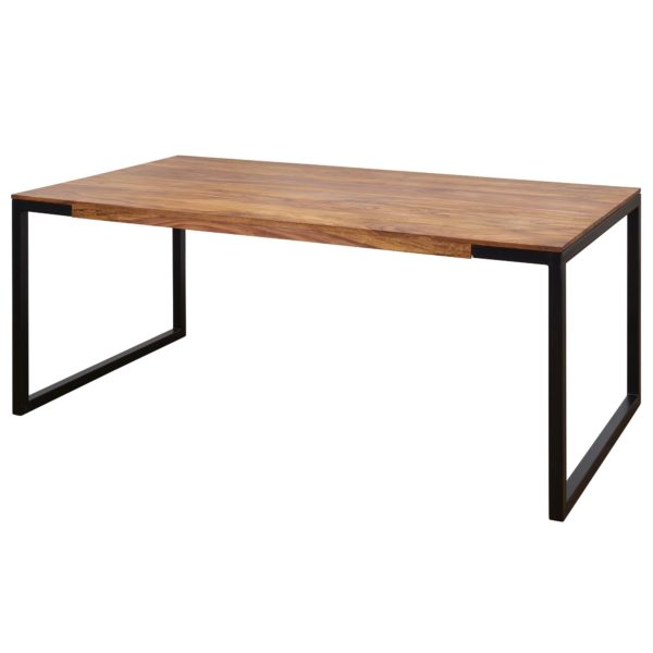 Wooden Table Sheesham 190X100X76 Cm Goyar Sheesham With Metal Legs 47312 Wohnling Esszimmertisch 190X100X76 Cm Shees 7