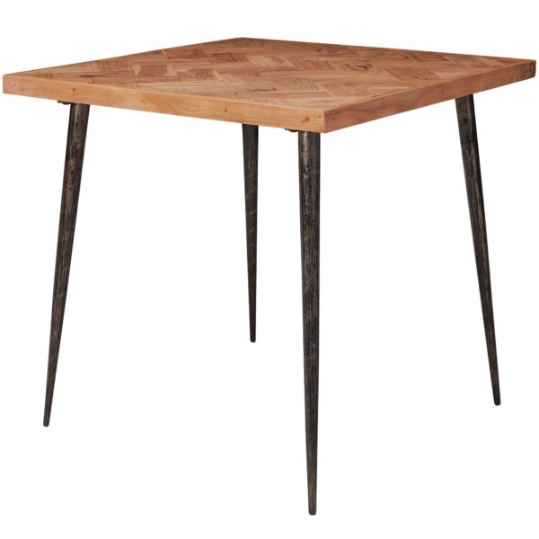 Room Dining Table Lodi 80X76X80 Cm Solid Wood Acacia / Metal Industrial 47324 Wohnling Esszimmertisch Lodi 80X80X77 Cm Ak 6