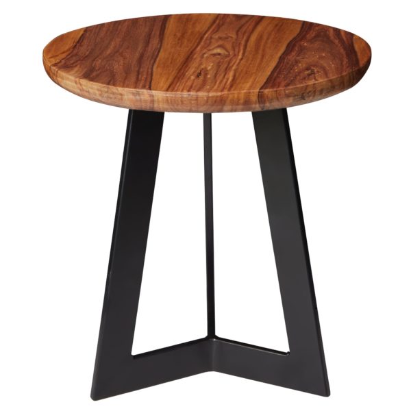 Side Table Sheesham Wood 35 X 37 X 35 Cm Metal Coffee Table 47403 Wohnling Beistelltisch 35X35X37 Cm Sheesham 6
