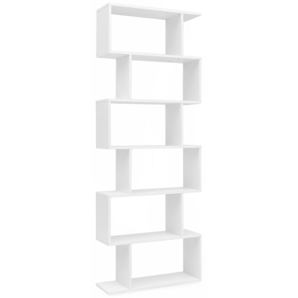 Bookcase Wl5.691 70 X 23,5 X 190,5 Cm White 47459 Wohnling Buecherregal 70X23 5X190 5 Cm Weiss