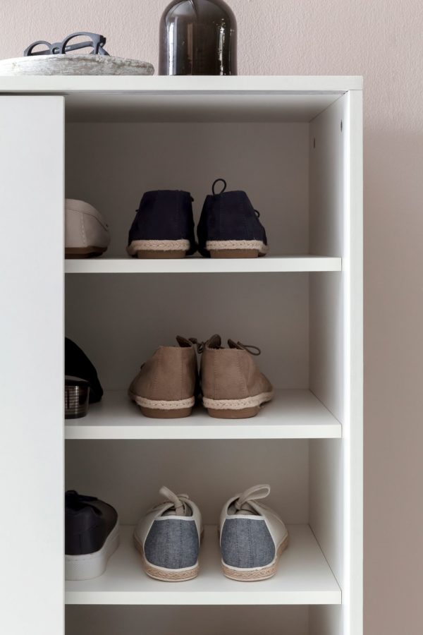 Shoe Cabinet Wl5.712 Wood White 100X108X37,5 Cm Shelf High 47485 Wohnling Schuhschrank Telly 100X38X100 Cm W 9