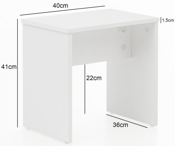 Dressing Table Wl5.726 81X131X39 Cm White Console Table Wood Modern 47519 Wohnling Schminktisch Mary Weiss Wl5 726 Wl 4