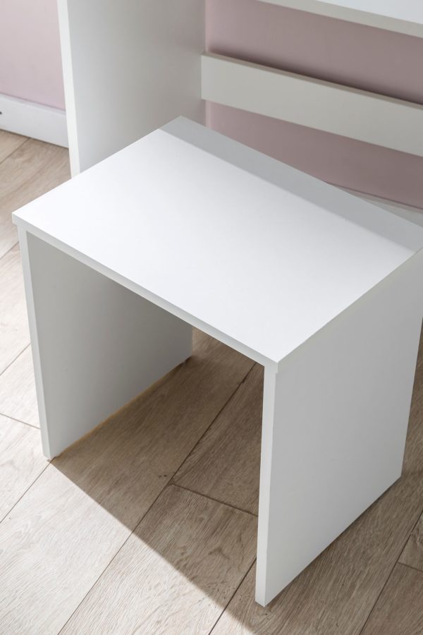 Dressing Table Wl5.726 81X131X39 Cm White Console Table Wood Modern 47519 Wohnling Schminktisch Mary Weiss Wl5 726 W 12