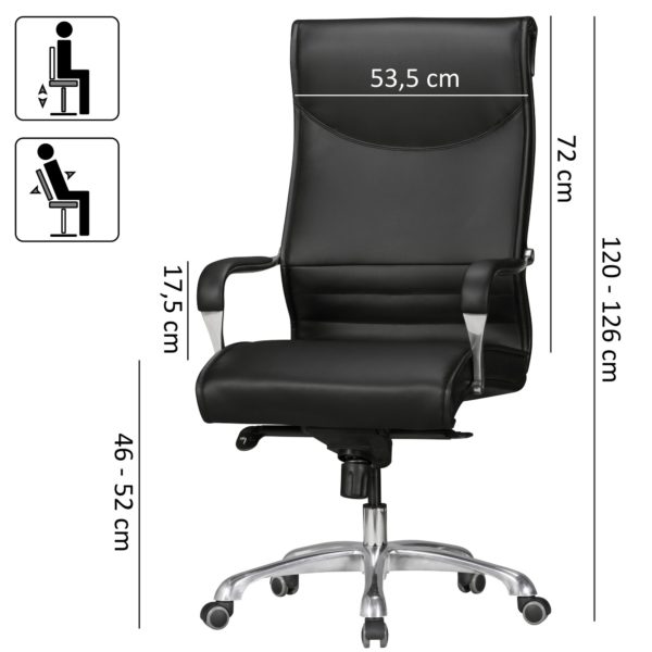 Office Desk Ergonomic Chair Bigboss X-Xl Executive 48277 Amstyle Buerostuhl Bigboss Bezug Kunstleder 2