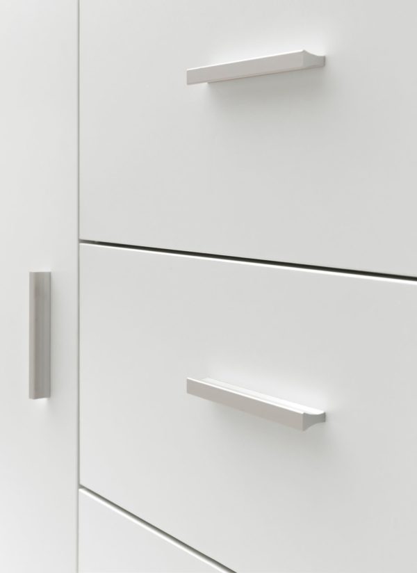 Cabinet White 60X65,5X33 Cm Midi Cabinet With Door &Amp; Drawers 48585 Wohnling Badschrank Alia 60X33X60 8 Cm Weiss Wl5 877 Wl5 877 8