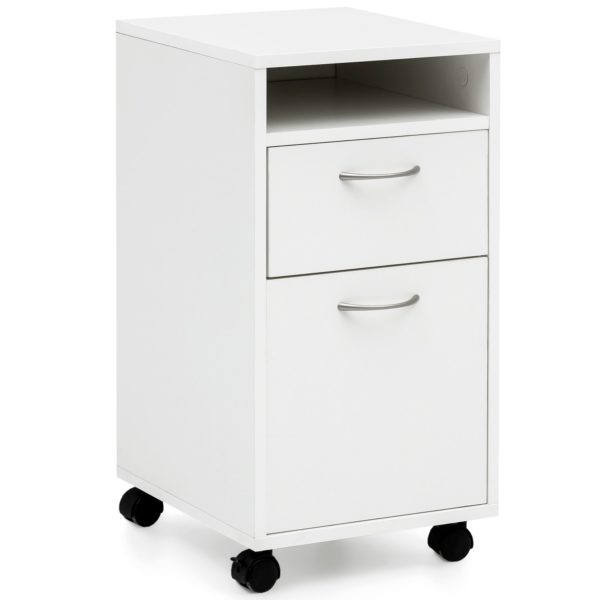 Roll Container White 33X63X38 Cm Desk Base Cabinet Wood 48617 Wohnling Rollcontainer Lola 33X38X63 Cm Weiss Wl5 901 Wl5 901